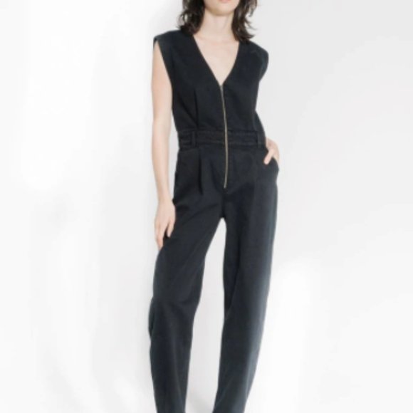 CRESCENT SLEEVELESS COVERALL  - fits like S/M - Picture 2 of 4